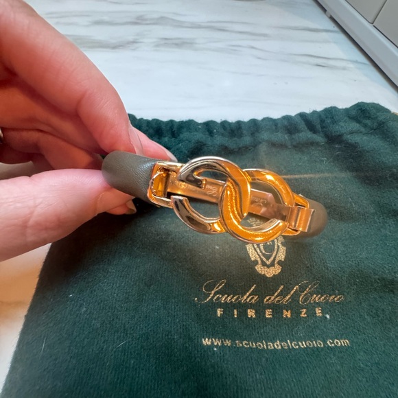 School of Leather Cuff Bracelet - Picture 6 of 7